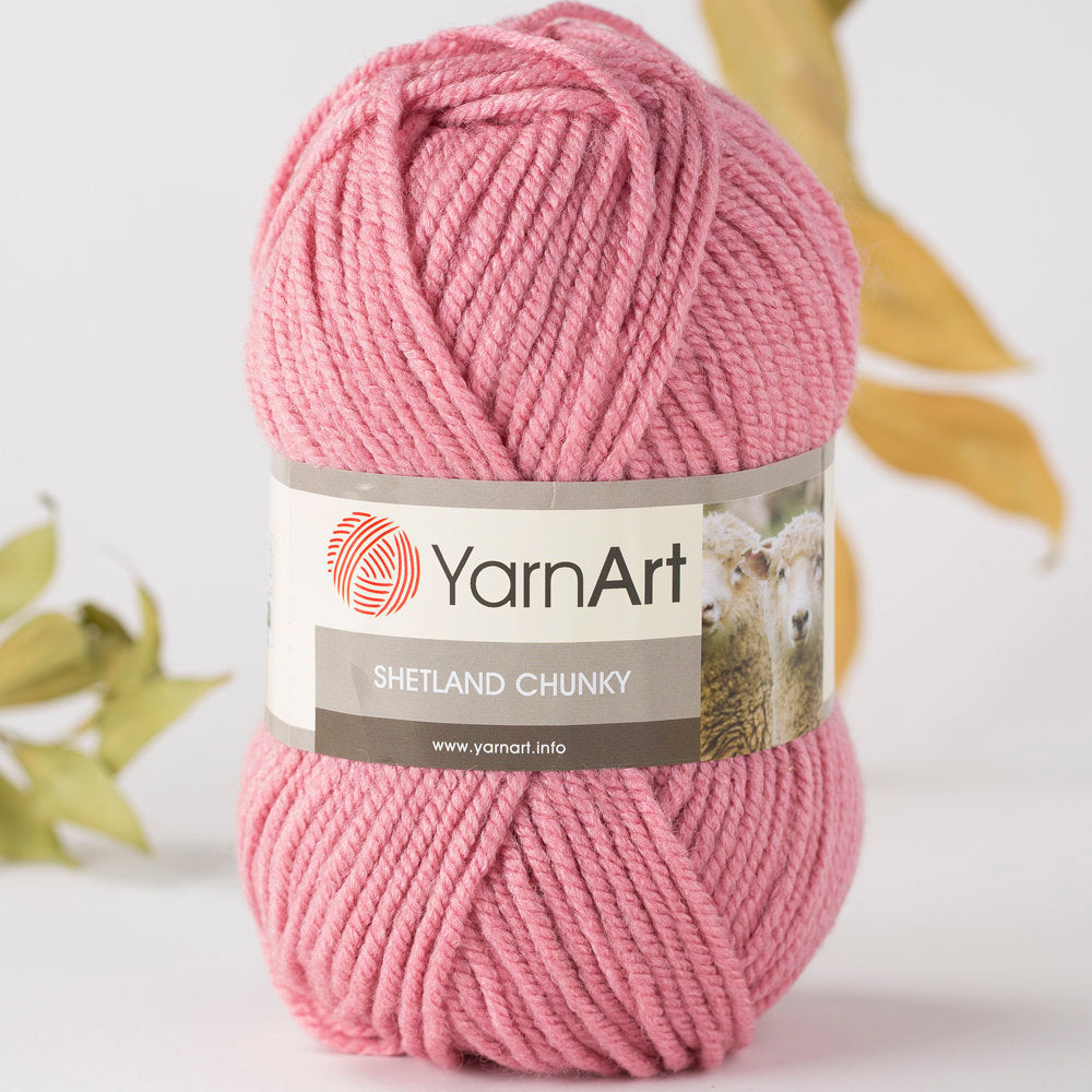 Yarnart Shetland Chunky Pembe El Örgü İpi - 608